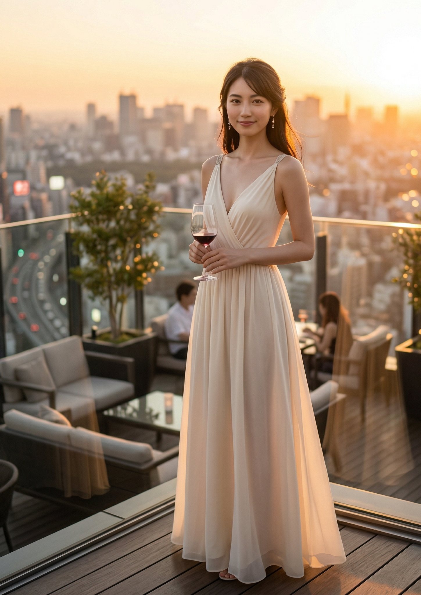 夜の摩天楼とグラス — 欲望には、最初からブレーキがついていない