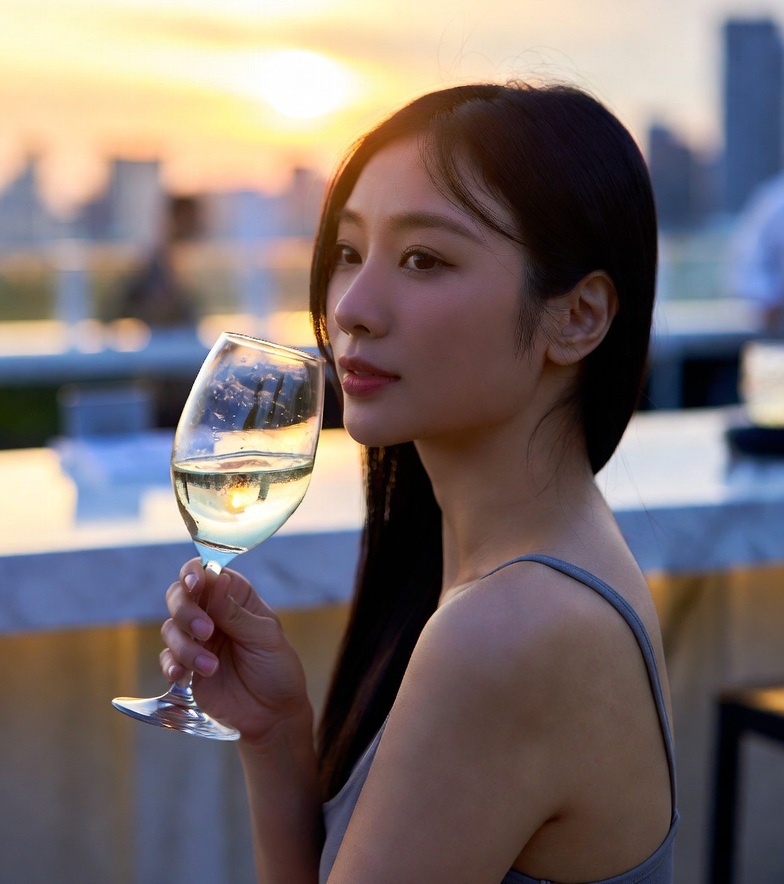 予定が空いた夜、一人で深まる時間 — 揺れない男の独酌